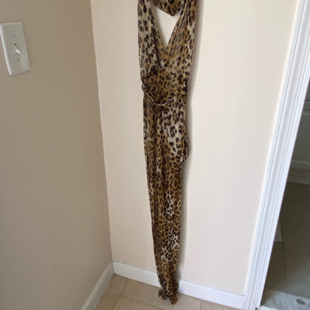 SAHARAN THREAT HOODED CATSUIT leopard catsuit with hood size M